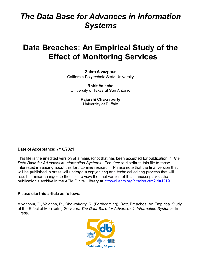 thesis on data breach