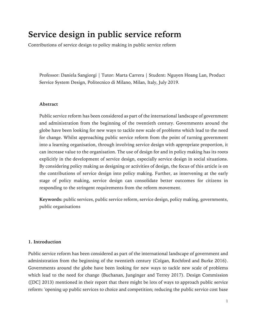 public service research paper