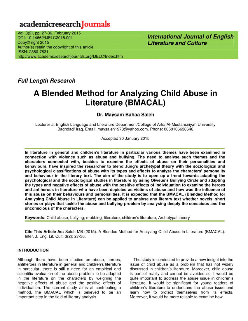 literature review on child neglect