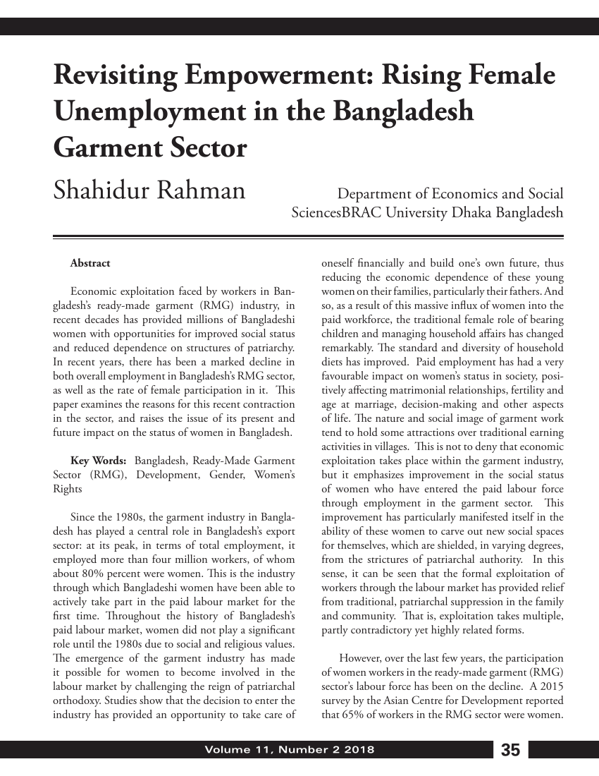 research paper on unemployment in bangladesh