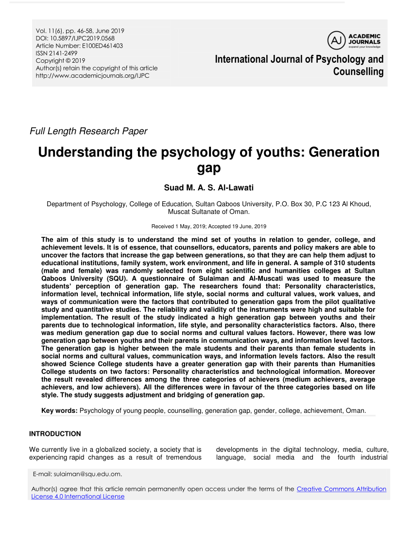 research on youth