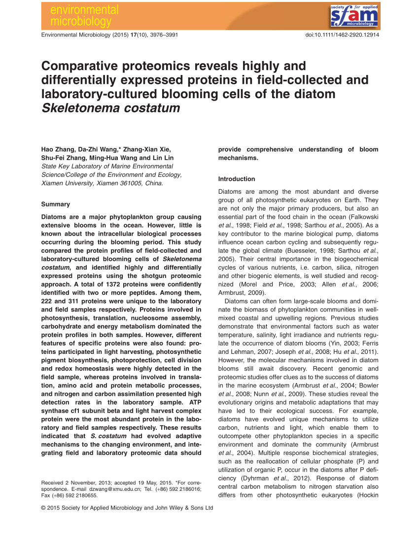 PDF) Comparative metaproteomics reveals functional differences in 