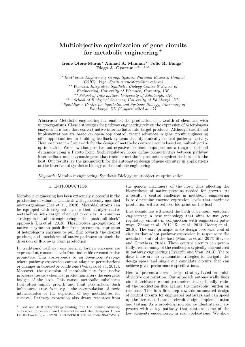 Application of METIS for optimization of a LacI gene circuit aLacI gene