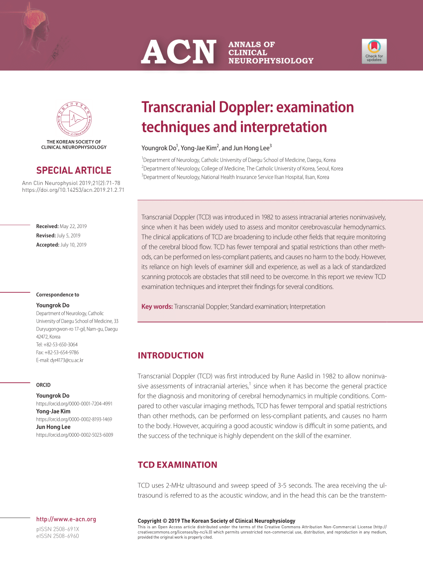 transcranial doppler courses