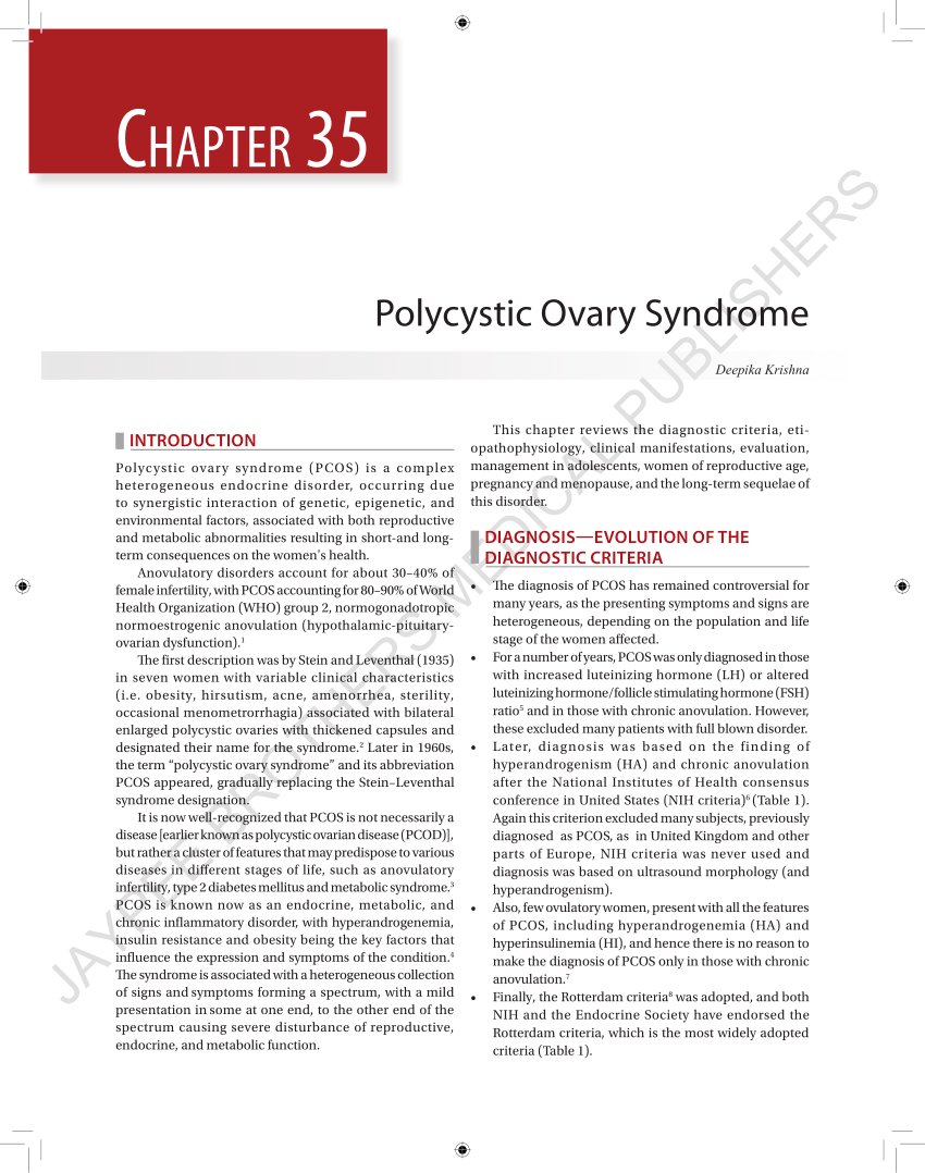 research paper on polycystic ovarian syndrome