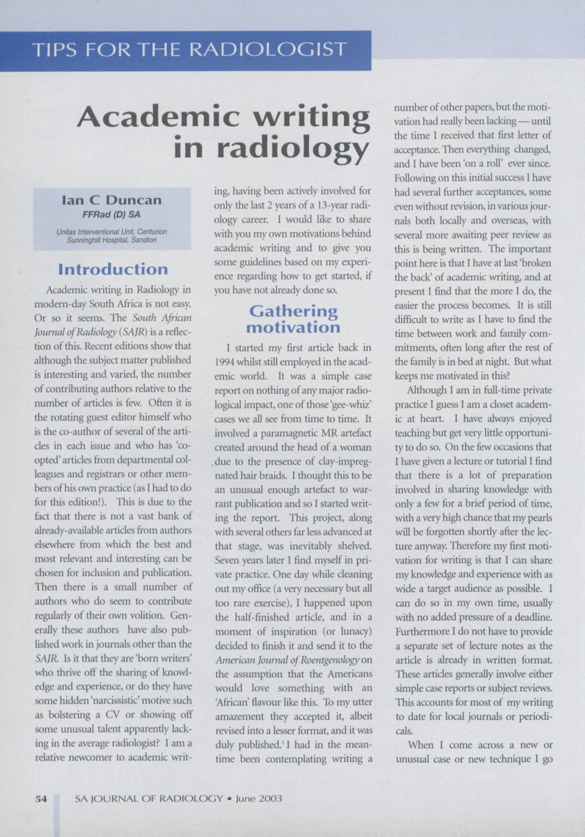 radiology dissertation titles