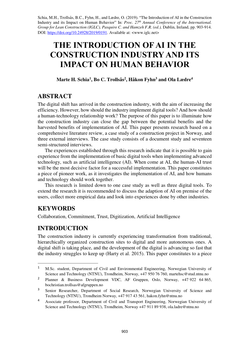 dissertation for construction industry