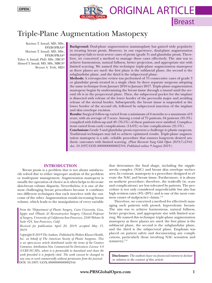 Staying Out of Double-Bubble and Bottoming-Out Deformities in Dual-Plane  Breast Augmentation: Anatomical and Clinical Study