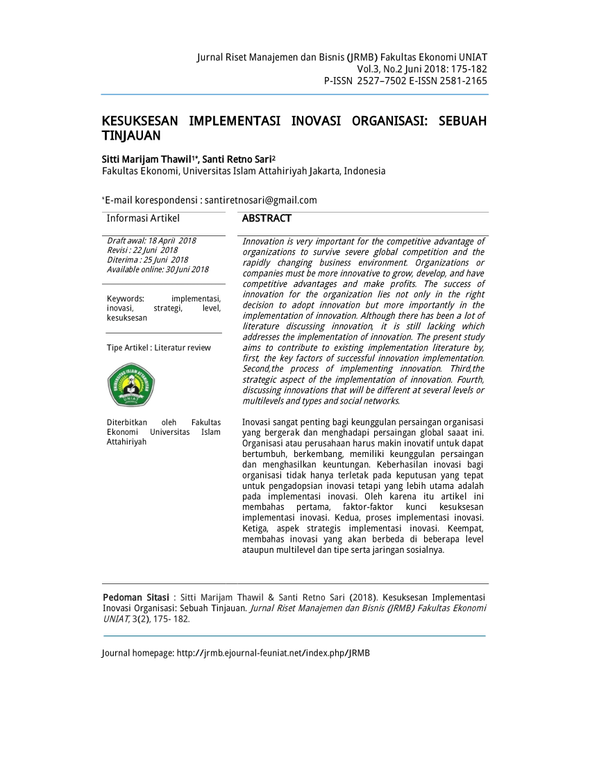 Makalah Inovasi Organisasi Pdf Sun Books