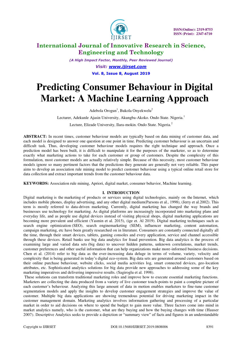 Predicting buying behavior clearance using machine learning