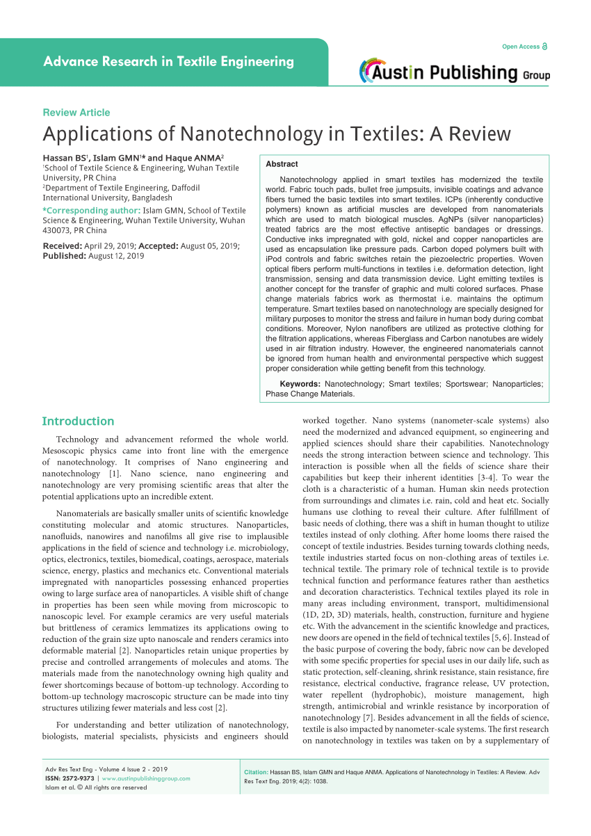 latest research paper on nanotechnology