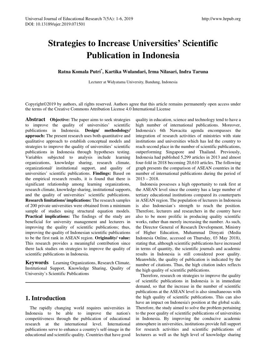 indonesian journal of educational research and review