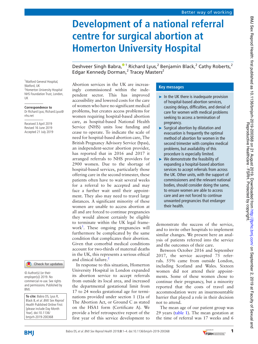 PDF Development of a national referral centre for surgical