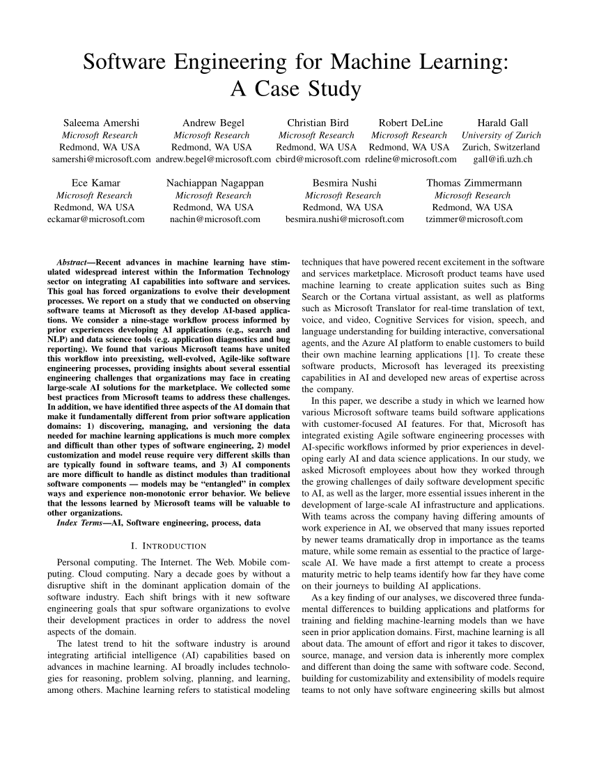 machine learning case study pdf