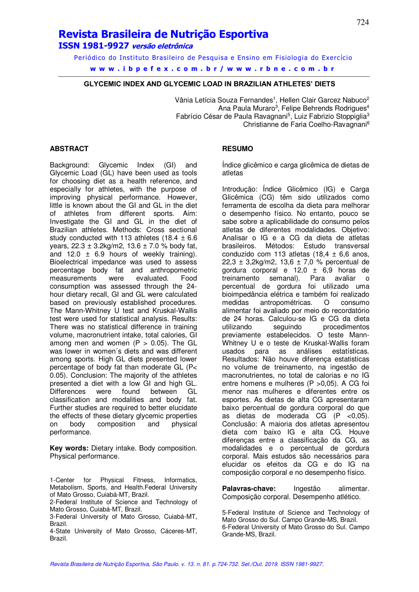 Bulking e Cutting, PDF, Índice glicêmico