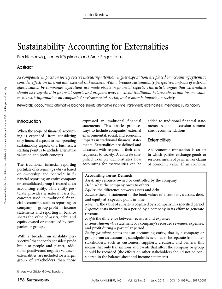 sustainability accounting research papers