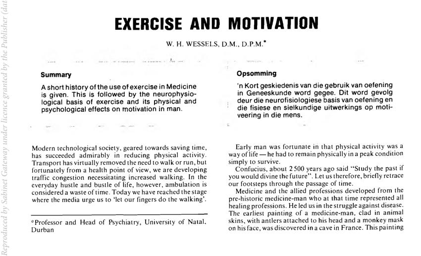 research paper fitness motivation
