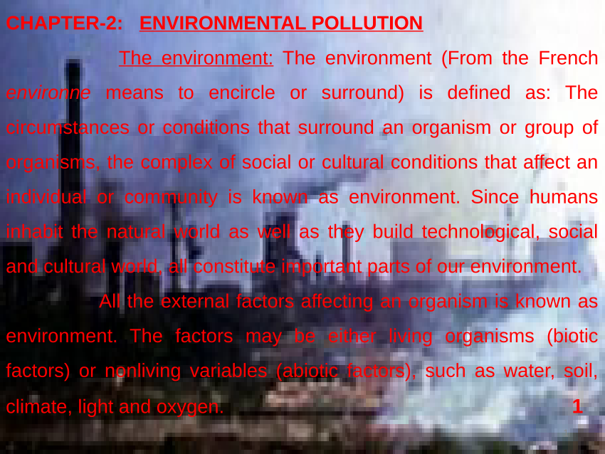 research question about environmental pollution