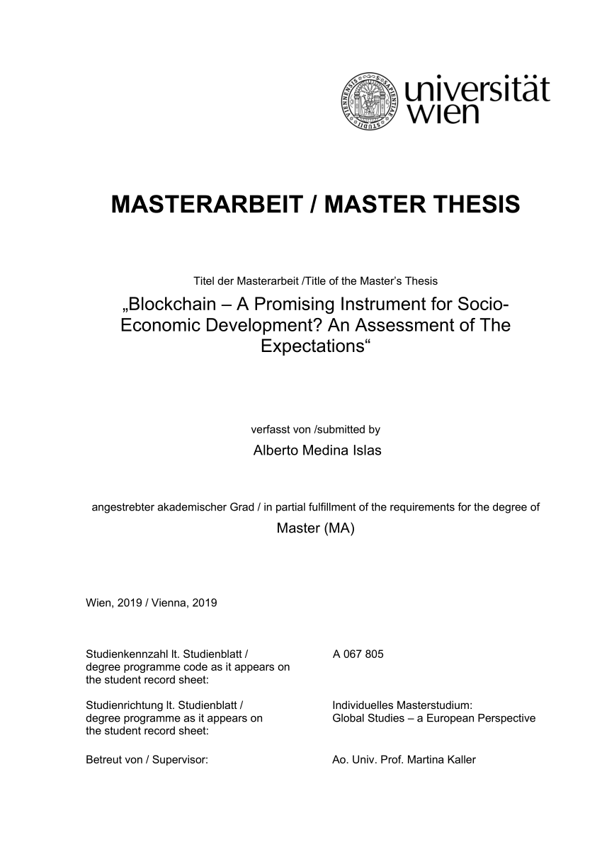 Writing a masters thesis in psychology