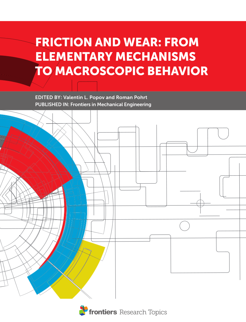 pdf frontiers e book friction and wear from elementary mechanisms to macroscopic behavior