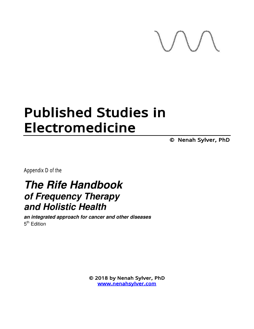  Rifes Electromedicine Frequency