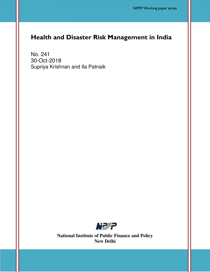 research paper on risk management in india