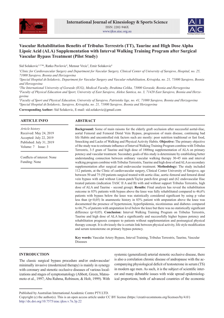 PDF) Vascular Rehabilitation Benefits of Tribulus Terrestris (TT ...
