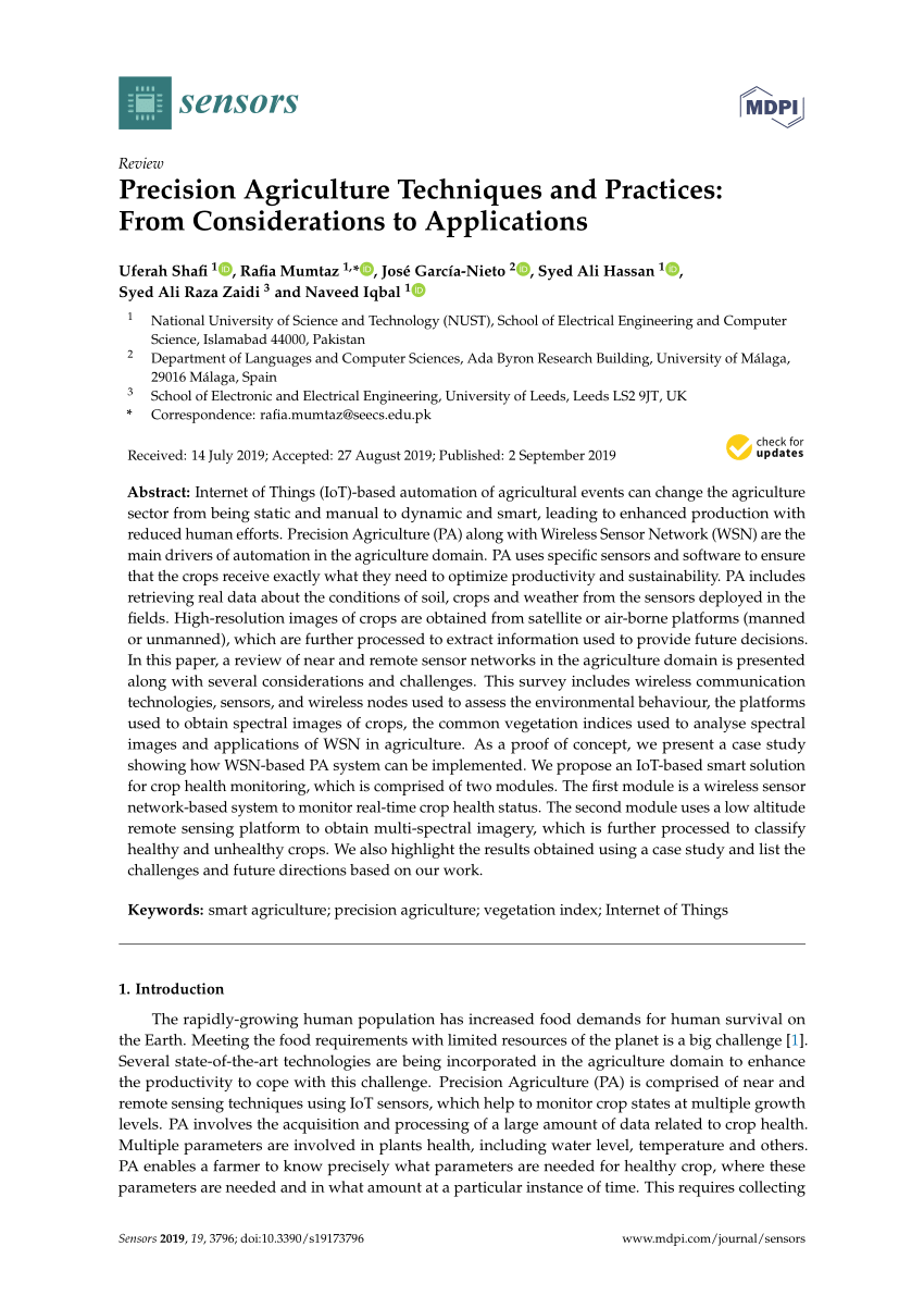 precision agriculture research papers