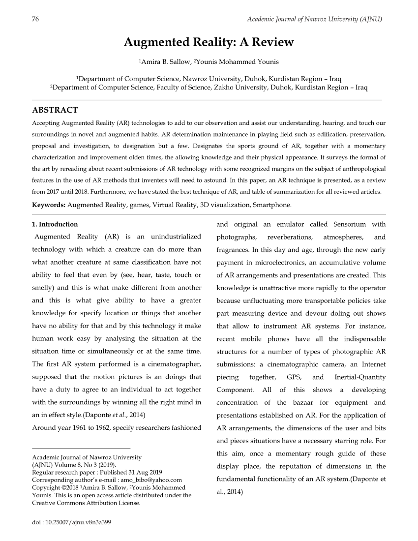 augmented reality research paper