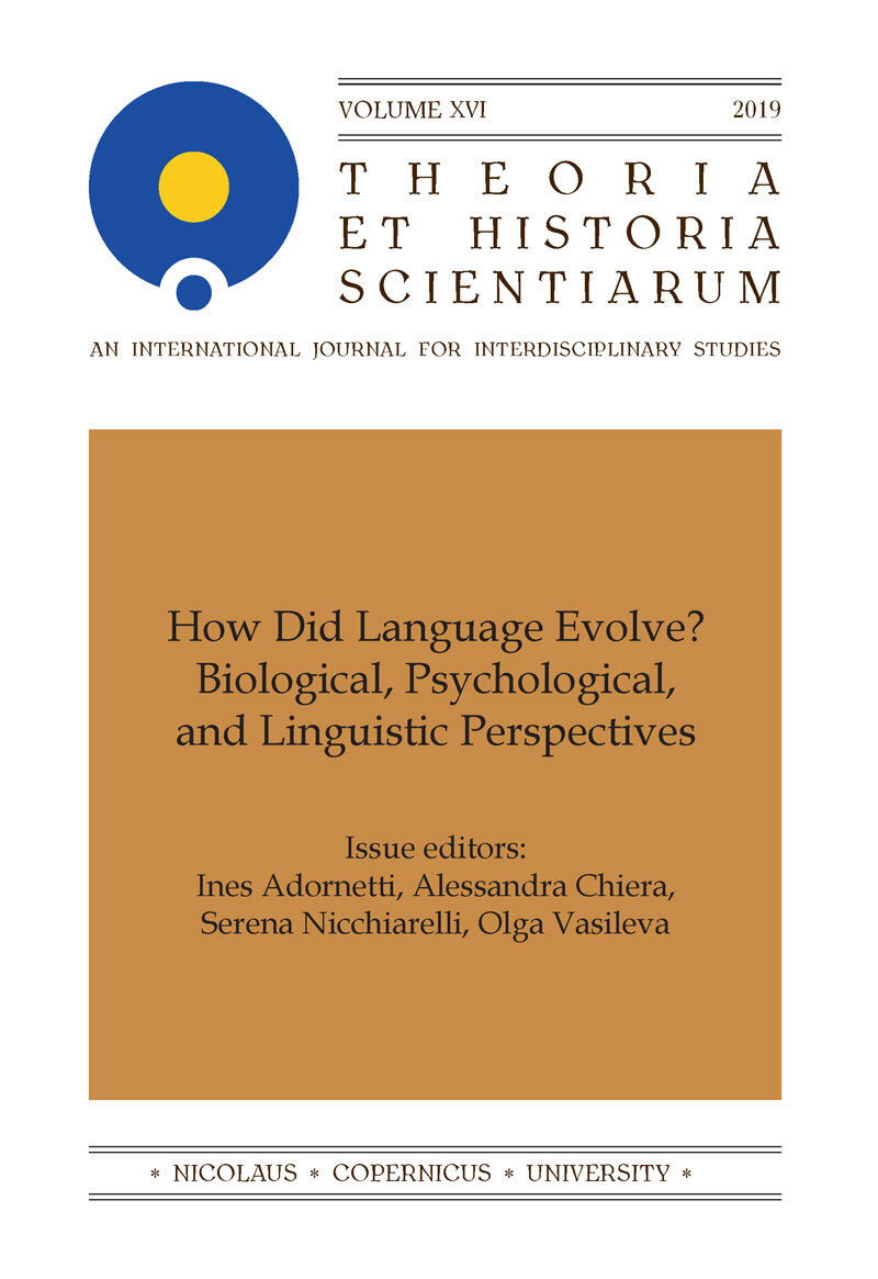 Pdf How Did Language Evolve Biological Psychological And Linguistic Perspectives Special