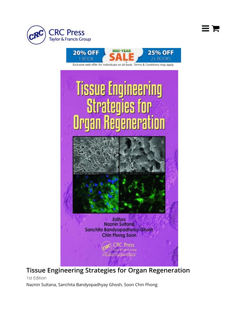 Pdf Tissue Engineering Strategies For Organ Regeneration