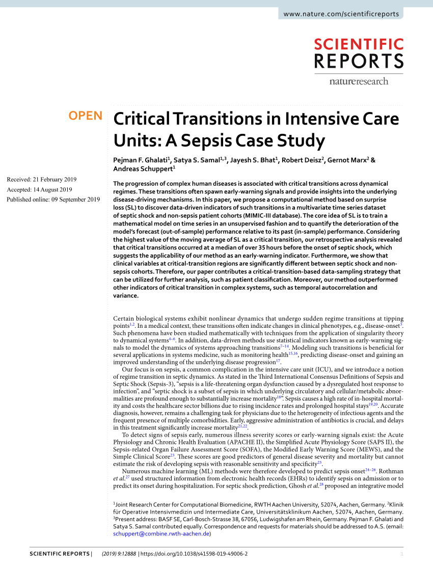 case study on sepsis