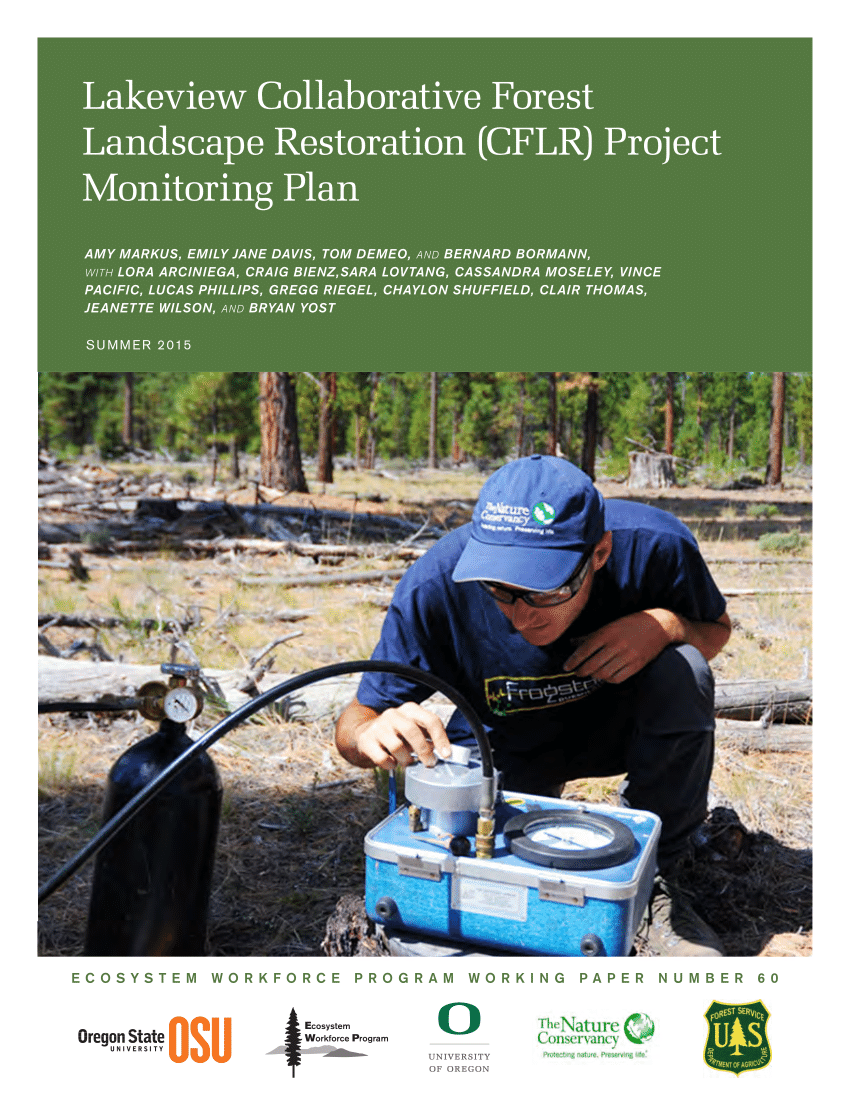 Pdf Lakeview Collaborative Forest Landscape Restoration