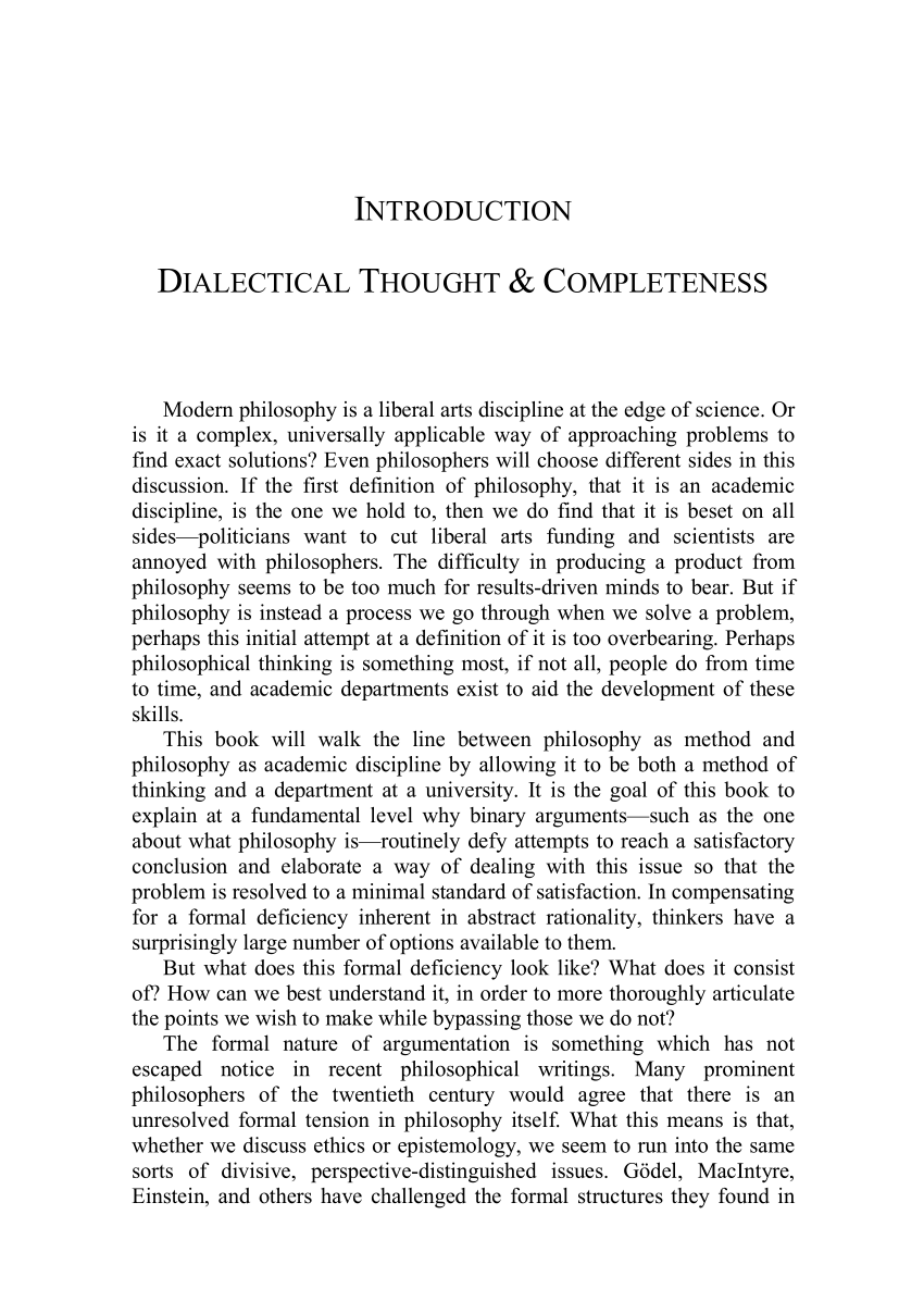 dialectic essay pdf