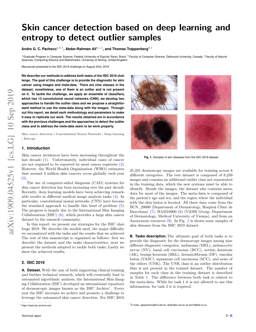Pdf Skin Cancer Detection Based On Deep Learning And Entropy To