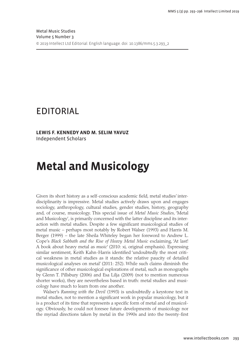 metal music research paper
