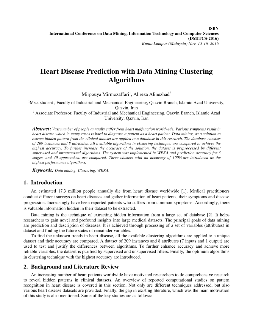 heart disease prediction using data mining research papers