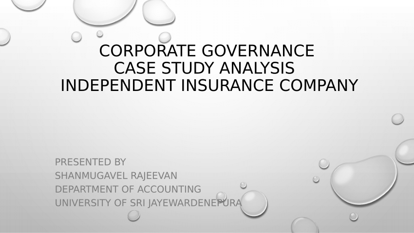 corporate governance case study pdf
