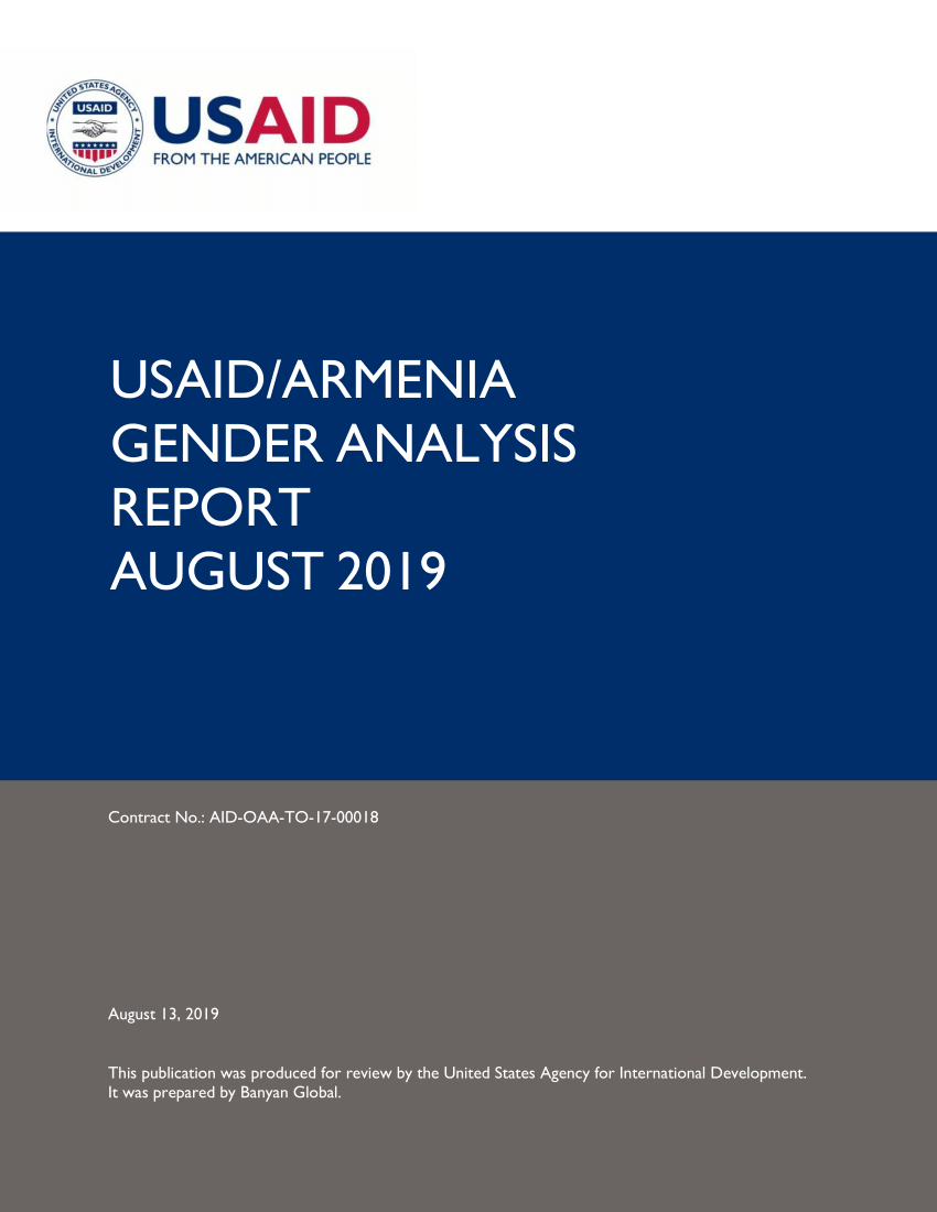 (PDF) USAIDArmeniaGenderAnalysisReport