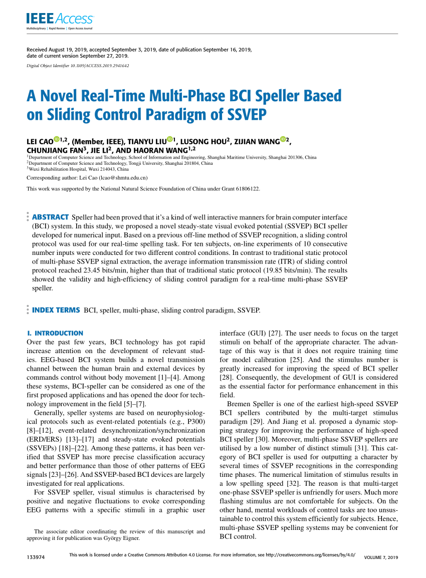 PDF) A Novel Real-Time Multi-Phase BCI Speller Based on Sliding ...