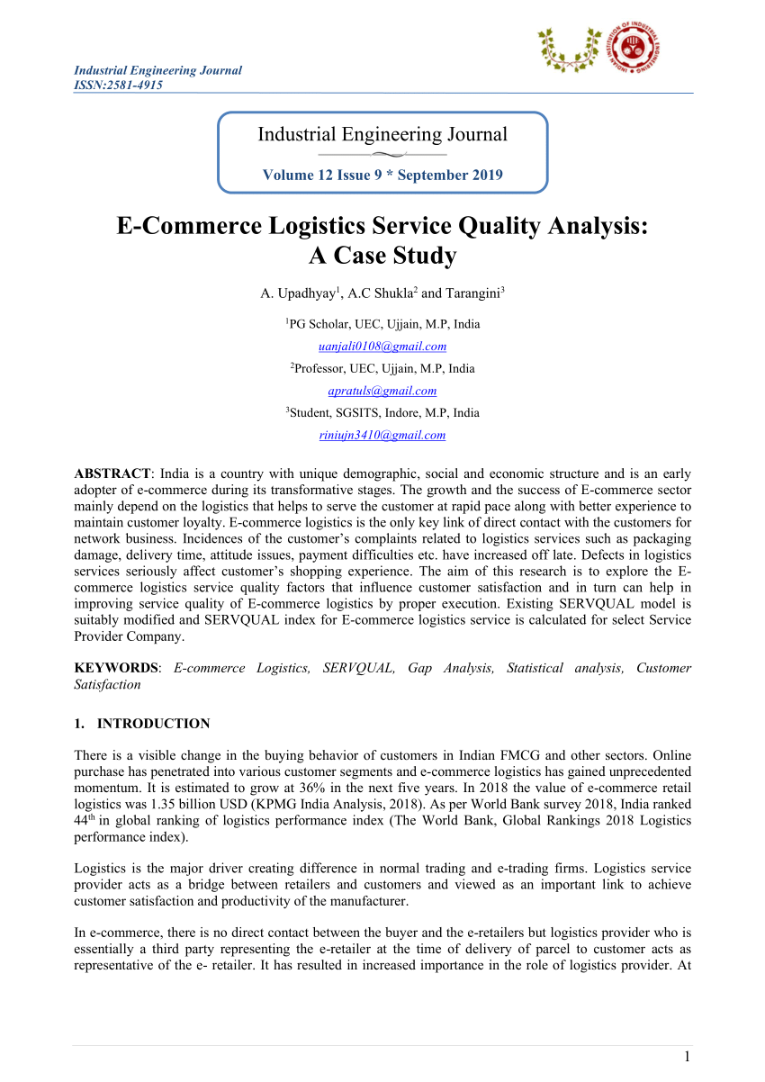 case study about quality service