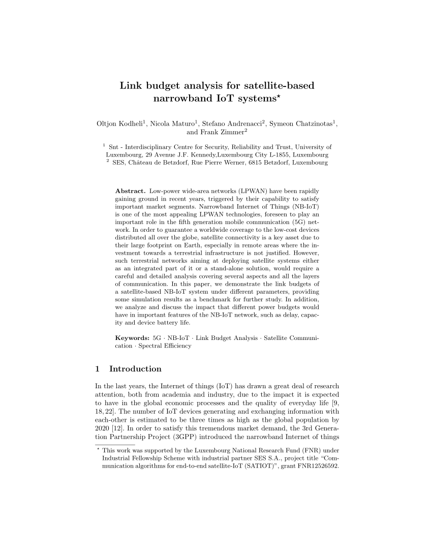 Link Budget Analysis for Satellite-Based Narrowband IoT Systems