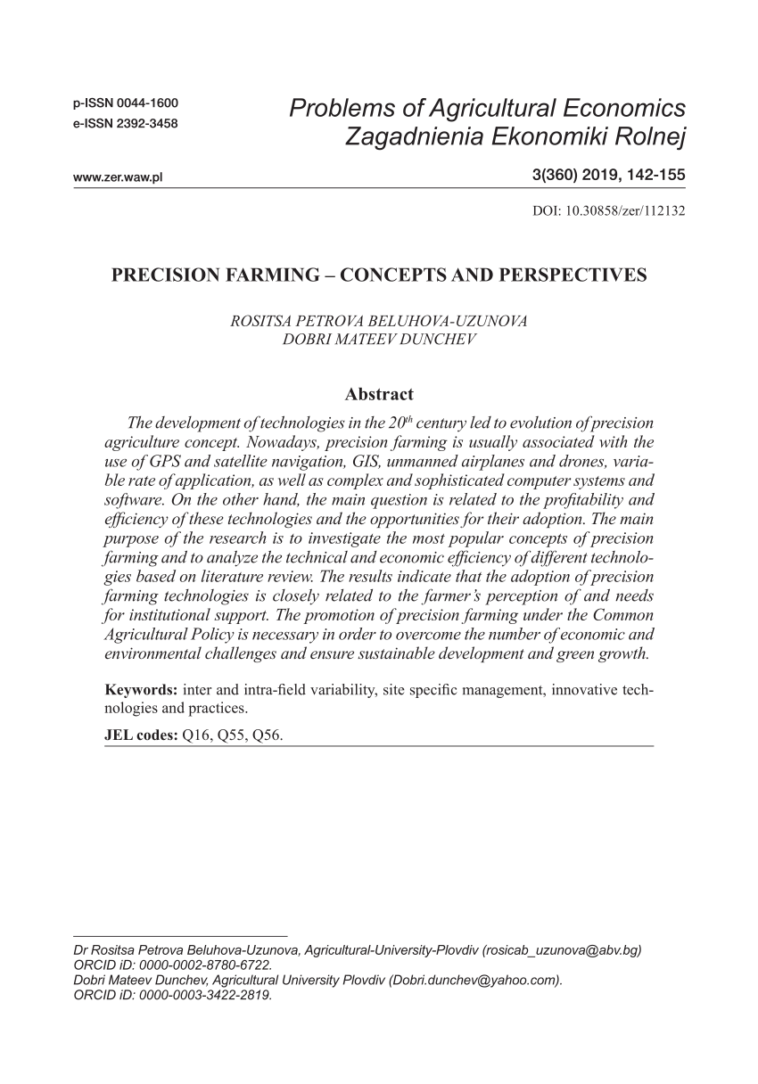 precision farming research paper