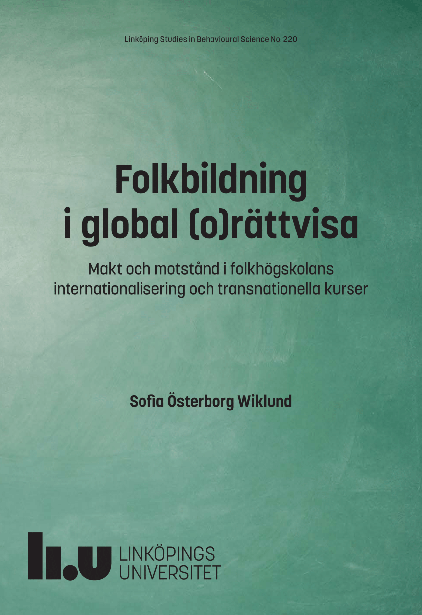 bestyrelse apt kopi PDF) Folkbildning i global (o)rättvisa : Makt och motstånd i folkhögskolans  internationalisering och transnationella kurser