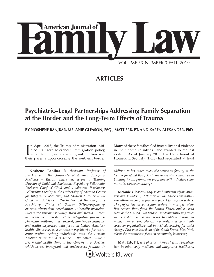 family separation law