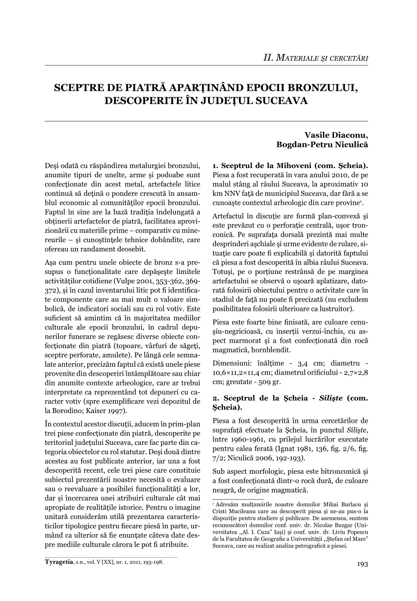 Comparable other Planned PDF) SCEPTRE DE PIATRĂ APARŢINÂND EPOCII BRONZULUI, DESCOPERITE ÎN JUDEŢUL  SUCEAVA