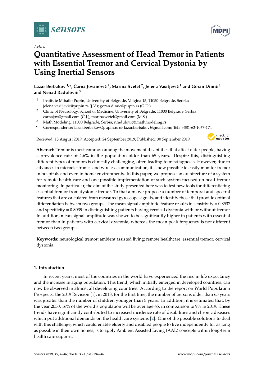 tremulous cervical dystonia