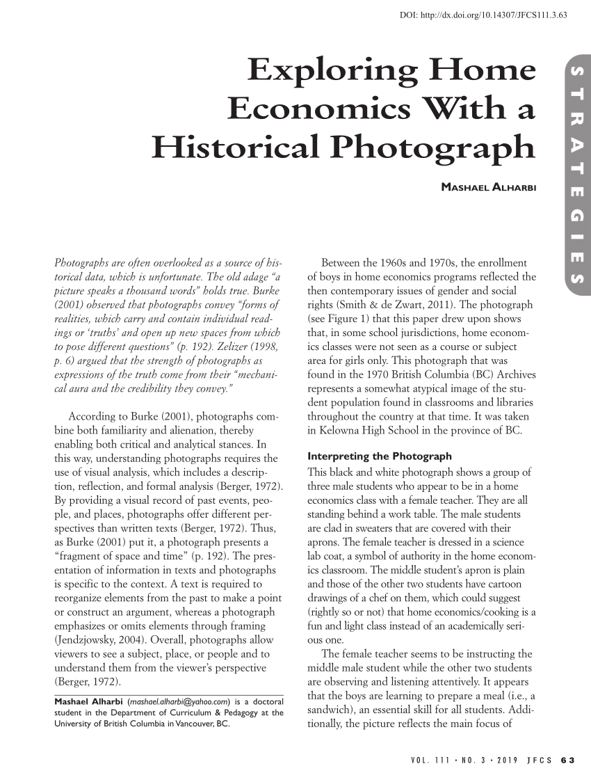 research paper about home economics pdf