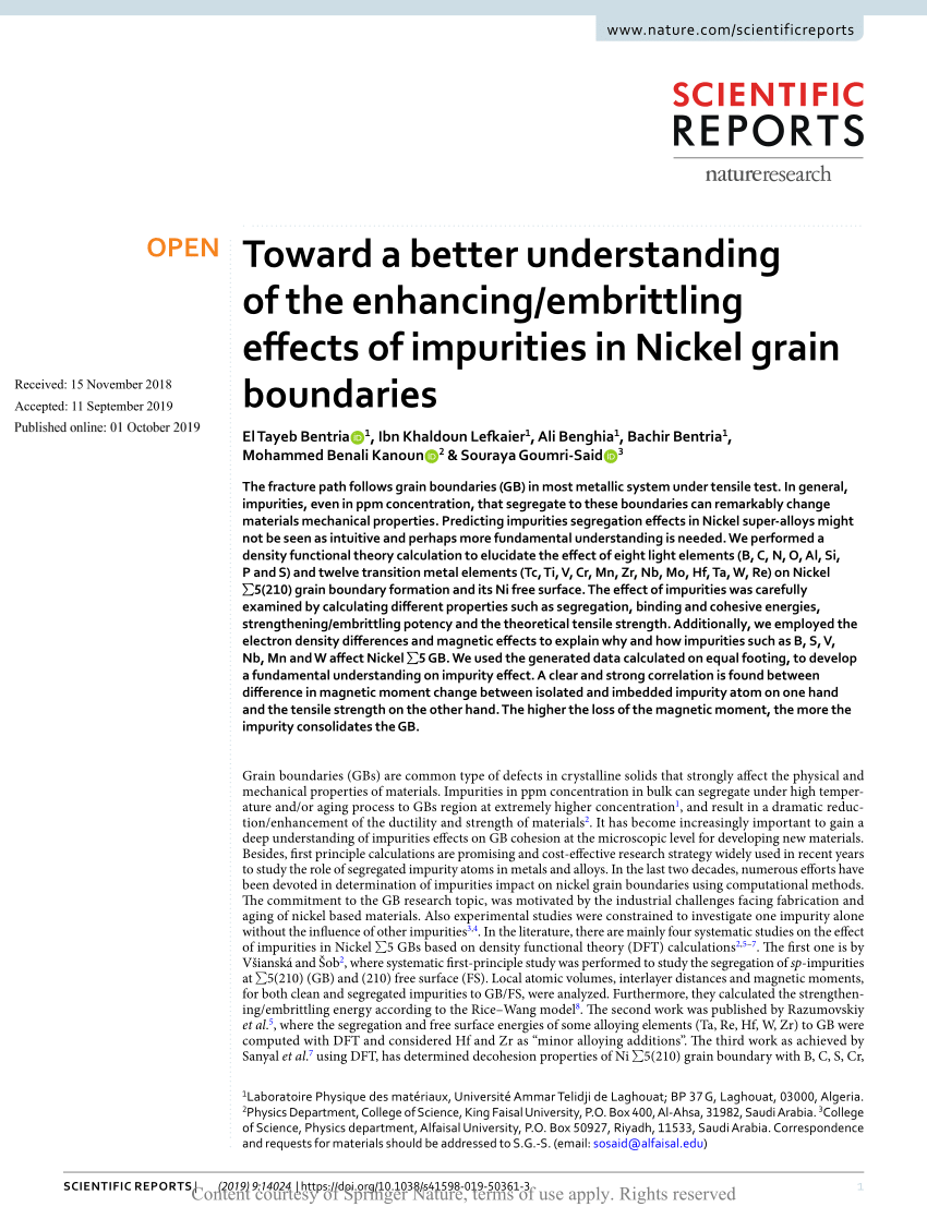 PDF) Toward a better understanding of the enhancing/embrittling 