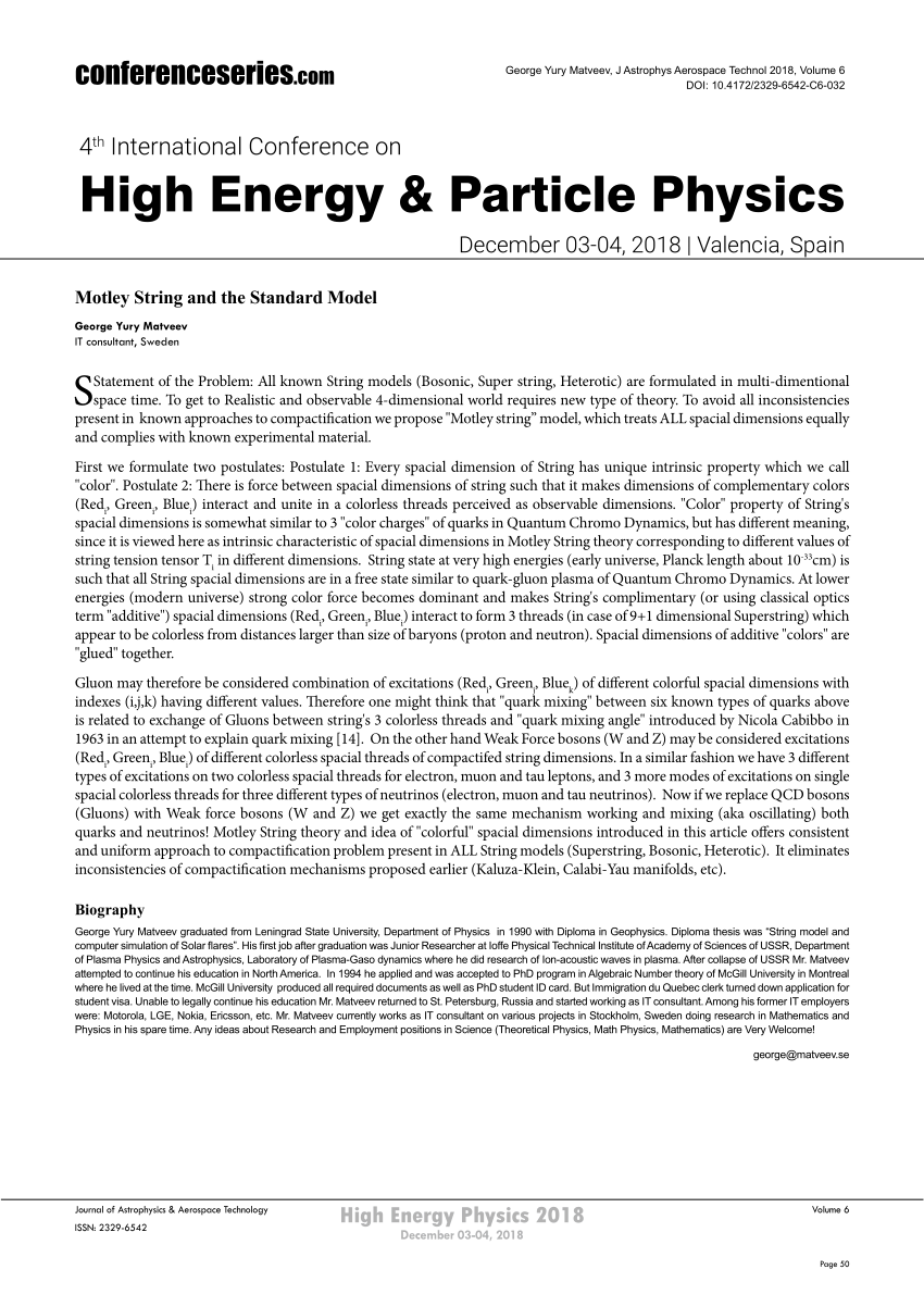 research articles on high energy physics